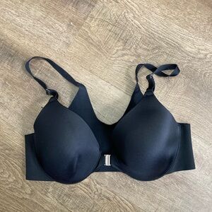 Soma Vanishing Back Full Coverage Front Close Black Bra Size 34C